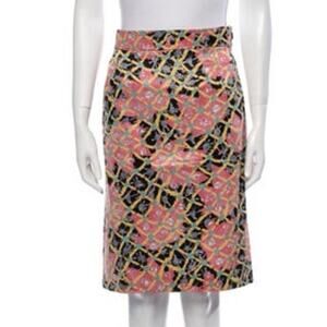 Vintage Christian Lacroix printed knee length skirt - size L (US 12)